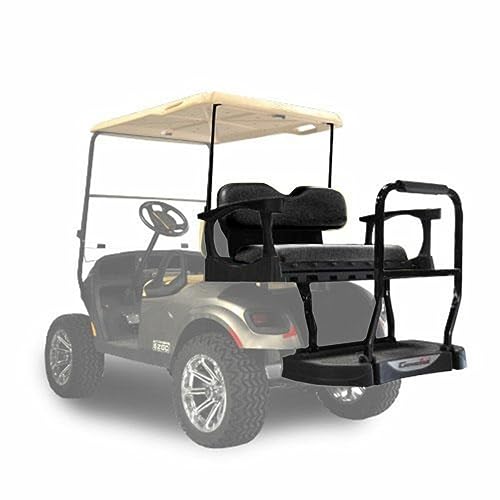MadJax Genesis 300 Aluminum Golf Cart Rear Flip Seat Kit for EZGO TXT | Compatible with 1994.5-Up
