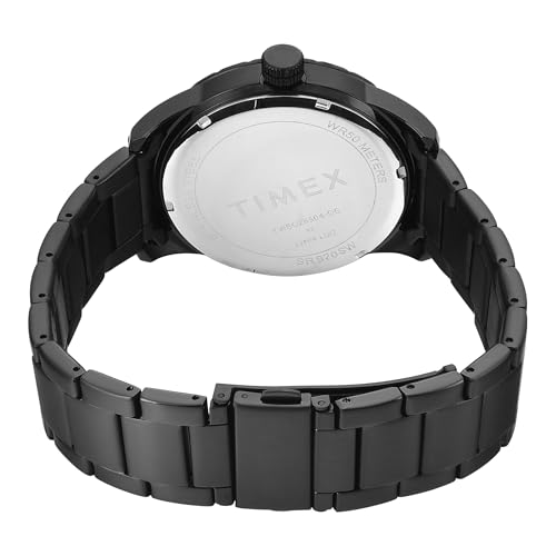 Image of TIMEX Black Round Dial Analog Men's Watch - TWEG28504