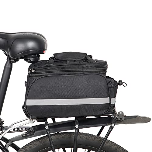 The7boX Sacoche De VéLo 30l Sacoche De Sacoche ArrièRe éTanche Sacoche De Rangement pour VéLo Extensible avec BandoulièRe Housse De Pluie pour VTT VéLo De Route VTT BMX Pack De VéLo Portable Cover