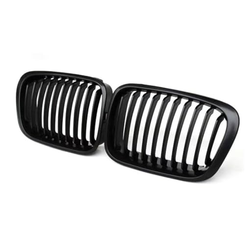 Calandre avant style haricot noir mat à lamelles pour relooker pare-chocs BMW E46 4 portes