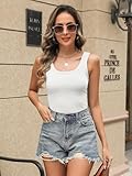 Tank Tops for Women Over 50: Your Complete Guide to Flattering, Comfortable Styles 12 EADINVE Womens Cotton Scoop Neck Tank Tops Basic Sleeveless Shirts Trendy Summer Outfits Slim Fit Y2K Cami 2026 Ivory White
