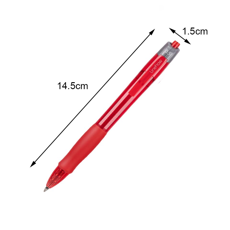 Bolígrafos Retráctiles GZBABY Gel Punta Fina Rojo 10 Pcs miniatura 3