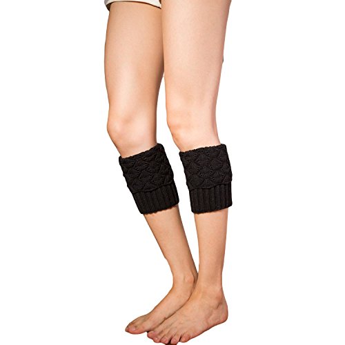 Preisvergleich Produktbild HENGSONG Damen Stulpen Socken Boot Abdeckung (Schwarz)