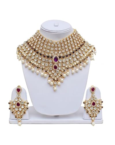 Goldplated Stonestudded Bridal Jewellery Set 3 41g5QLscnSL. SL500