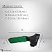 RockRose Green Long I-Beam Handle Durable Utility Tool for Car Wrap Tool PPF Installation and Window Film - Ergonomic Grip, Easy Handling, Window Tinting & Vinyl Wrap (2, Long)