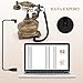 Audio Guest Book Phone, 32G Capacity Vintage Audio GuestBook Wedding Phone, Retro Audio Telephone Recording Customized Voice Message for Your Wedding Party, Bronze