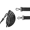 STILORD Sangle de Sac en Cuir avec Rembourrage Interchangeable Sangle Sangle de Sac à Main pour Sac à Bandoulière Vintage Cuir Véritable, Couleur:Noir #3