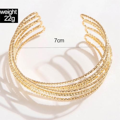 Image of Shining Diva Fashion Gold Plated Stylish Kada Bangle Cuff Bracelet for Women (rrsd16101b) (Gold)