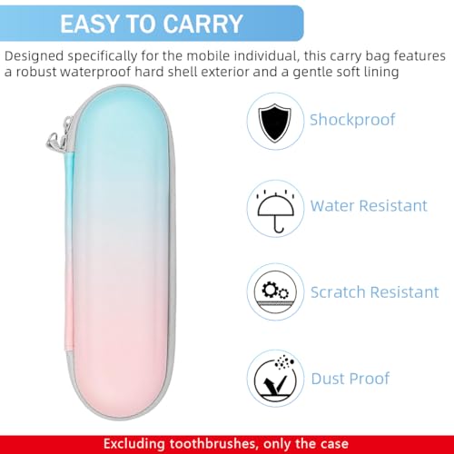 Image of HANNEA Electric Toothbrush Hard Travel Case with Mesh Pocket (Case Only)