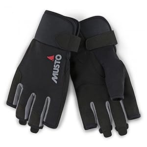 Musto 2018 Segelhandschuhe Kurzfinger Schwarz Damen