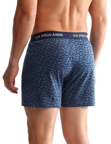 Image of U.S. Polo ASSN. Mens OEX09 Comfort Regular Fit Solid Boxers - Pack of 2
