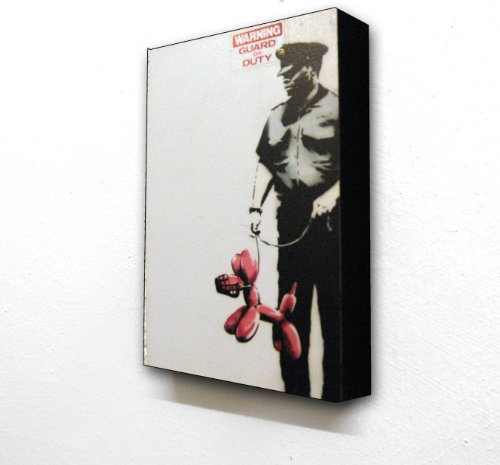 BANKSY Guard on Duty caniche 15,2 x 10,2 cm Format carte postale Bloc montée d'impression Cover