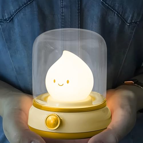 Lámpara de Mesa Noche Retro LED Recargable Amarilla miniatura 6
