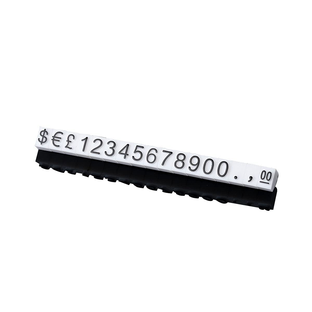 Etiquetas de precio mini de metal con números árabes de 4x6mm para escaparates y vitrinas elegantes 5