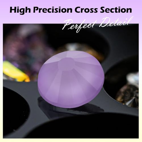 Image of Mocha Lt.Purple Flatback Rhinestones, Glass Rhinestones for Nail Art and Craft, Glue Fix, Loose Crystal Gemstones(Mocha Lt.Purple, SS16, 1440pcs, 3.8-4.0mm)