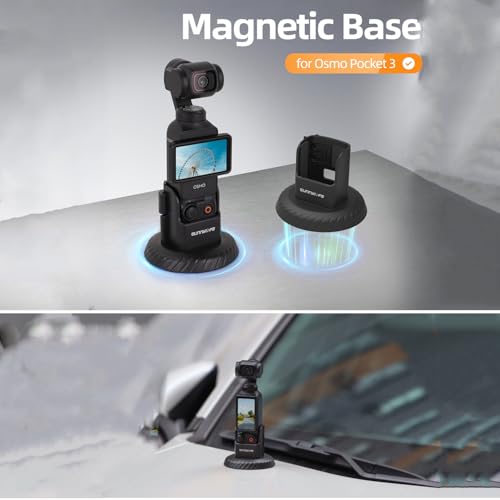 Soporte de base magnética anticaídas para Pocket 3 con trípode de mesa 2