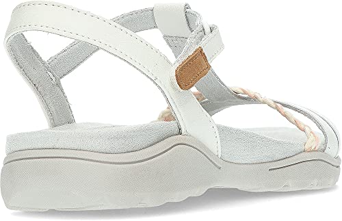 Image of Clarks Women's Amanda Tealite Sport Sandals, White Leather, 8