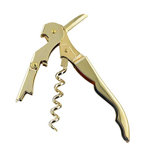 Oenophilia Duo-Lever Professional Waiters Corkscrew - Plated, Gold