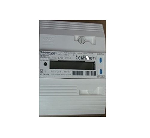 Compteur electrique monophase SagemCom S10C4 230V pour tableau