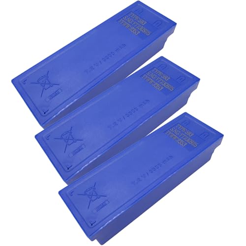 DCYNXC 3-Pieces Type 593 Battery NiMH 7.2V 3300 mAh Crane Remote Control Battery for Scanreco 592 593 590 960 16131 17162, Blue