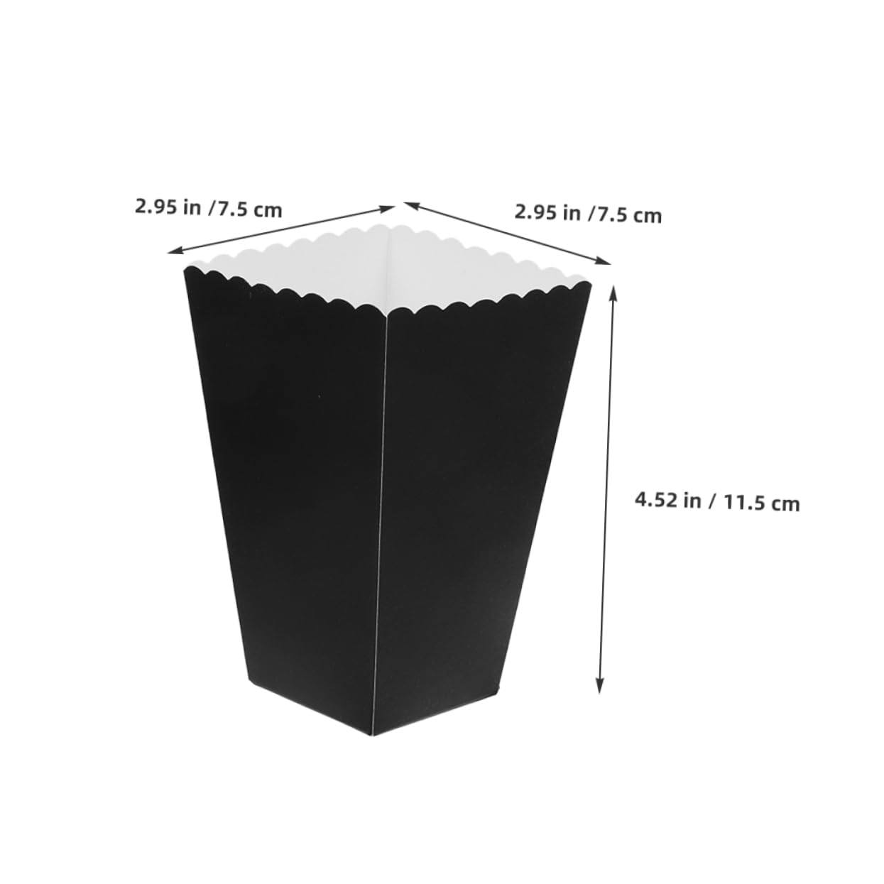 CIYODO 48pcs Minimalist Paper Popcorn Boxes Movie Night Theater Snack Cups for Christmas Party