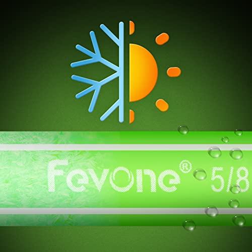 Fevone Garden Hose 100 Ft Heavy Duty Water Hose 5/8 Garden Hose 100 Feet Lightweight Garden Hose, Lawn & Garden Watering Equipment, 3/4 Solid Fittings, Drinking Water Safe #TOP3