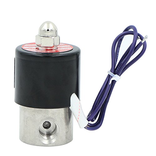 U.s. Solid 1/4" Stainless Steel Electric Solenoid Valve 12Vdc Normally Closed Viton #TOP1