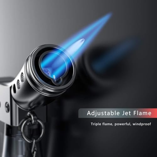 Encendedor Jet recargable 2 unidades azul miniatura 4