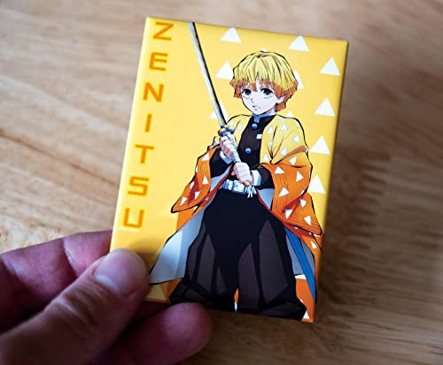 Imán decorativo Zenitsu Agatsuma Demon Slayer redondo miniatura 5