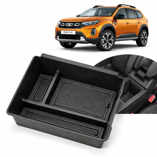 Z.MYUKI】Duster 3 Accoudoir Central pour Dacia Duster 3 2024-2025 2026 Accessoire Boîte de Rangement Organiseur de Poche Console