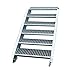 Produktbild Stahltreppe Aussentreppe Wangentreppe verzinkt 6 Stufen GH90-120 cm 6-150-Z