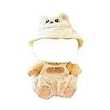 17cm Doll Clothes Suitable, Dolls Accessories Set Gift for Kids 1Hat+1Rompers No Doll TL700 (White)