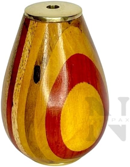 Kaleidoscope Egg Shape Brass & Wooden | Vintage Look Kaleidoscope - Handmade for Friends Family Children