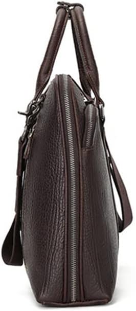 Business Men's Handbag Briefcase 15.6 Inch Shoulder Crossbody Bag Leather Men's Bags Computer Bag