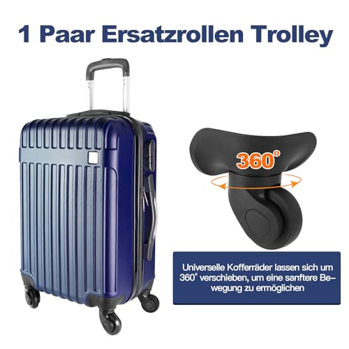 Rolki do walizek, kółka obrotowe, koła zapasowe, uniwersalne kółka do walizki, 2 szt., 1 para