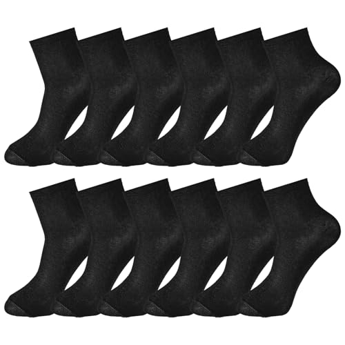 Image of 6 Pairs Thin Crew Socks For Women Soft Cotton Black Ankle Socks Casual Lightweight For Business Trouser Bootie Dress