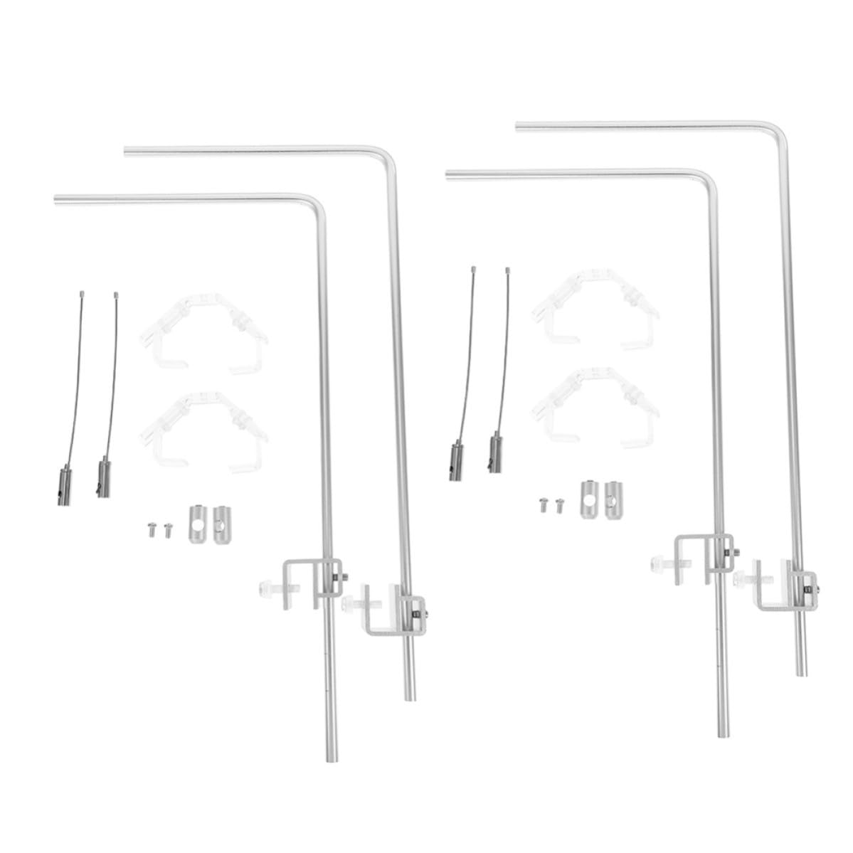 4 Stück Aquarium Lampenständer aus Aluminiumlegierung