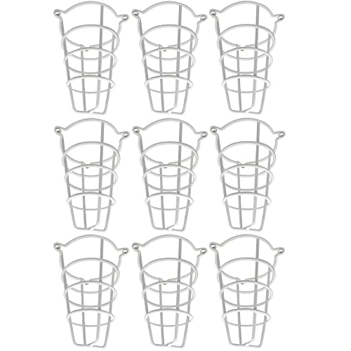 Happy Tree (9 Pack) White Fire Sprinkler Head Guard Cover for Both 1/2