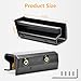 2 PCS Car Roof Gutter ABS Anti-Scratch Wear-Resistant Environmentally Friendly Soft Rubber Roof Rain Diverter Modification Accessories for Jeep Wrangler JK JL 2018-2022