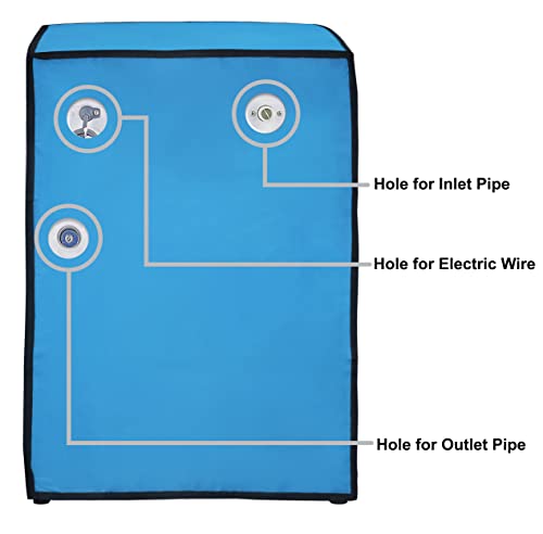 Image of Amazon Brand - Umi. Front Load Washing Machine Cover Suitable for Bosch 5.5 Kg, 6 Kg (50cmsX63cmsX81cms, SKY BLUE)