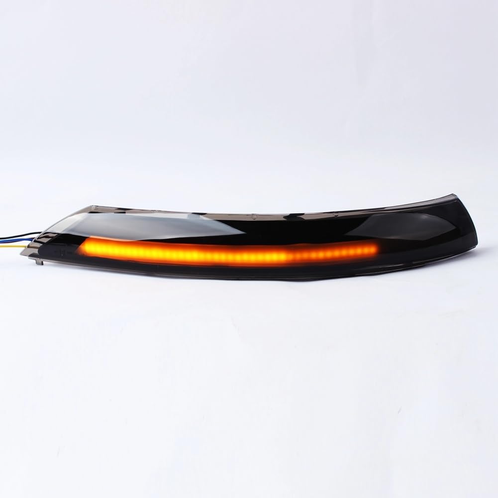 SKINII Luces Giro Intermitente Luz LED Señal Giro Dinámica Coche Indicador Espejo Lateral Lámpara Intermitente para VW para Touareg I para MK1 7L Facelift 2007-2010 Indicador Led Luces