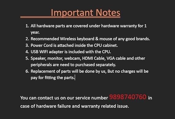 Assembled Computer Desktop PC Core i3-2100 (4GB RAM | 500GB HDD