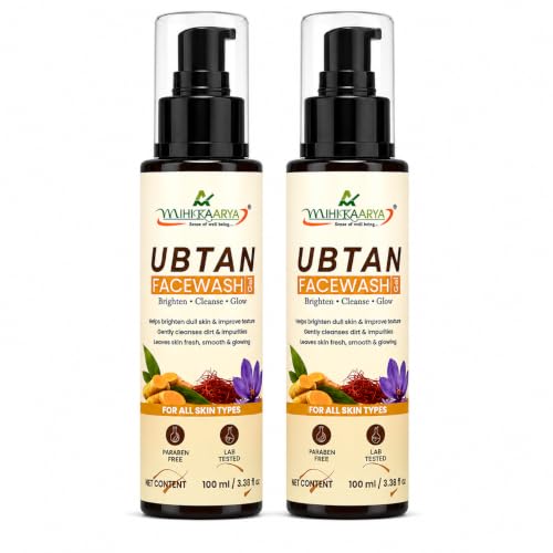 Image of Ubtan Face Wash for Men & Women - Pack of 2 (100ml + 100ml) | Brightening & Nourishing