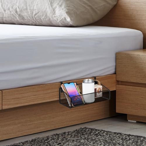Panier de rangement suspendu en métal noir Zerodeko pour organisation maison