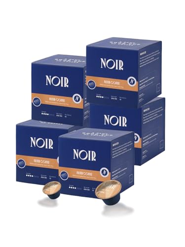Image of Noir's Filter Coffee Bundle of 50 Pods | Arabica-Robusta Blend with Rich Chicory Notes | Full-Bodied Flavor | Dolce Gusto Compatible Pods | Pack of 5 Boxes