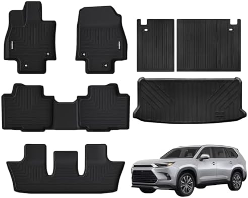 Amazon.com: Naibeve Floor Mats for 2024 Toyota Grand Highlander - All ...