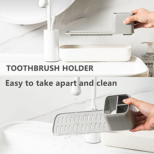 Soporte organizador de cepillos de dientes con bandeja autodrenante - 40% OFF - Image 3