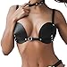 Women's Leather Bullet Cup Bra Body Harness Adjustable Buckle Lingerie Bra Carnival Punk Gothic Accessories Black