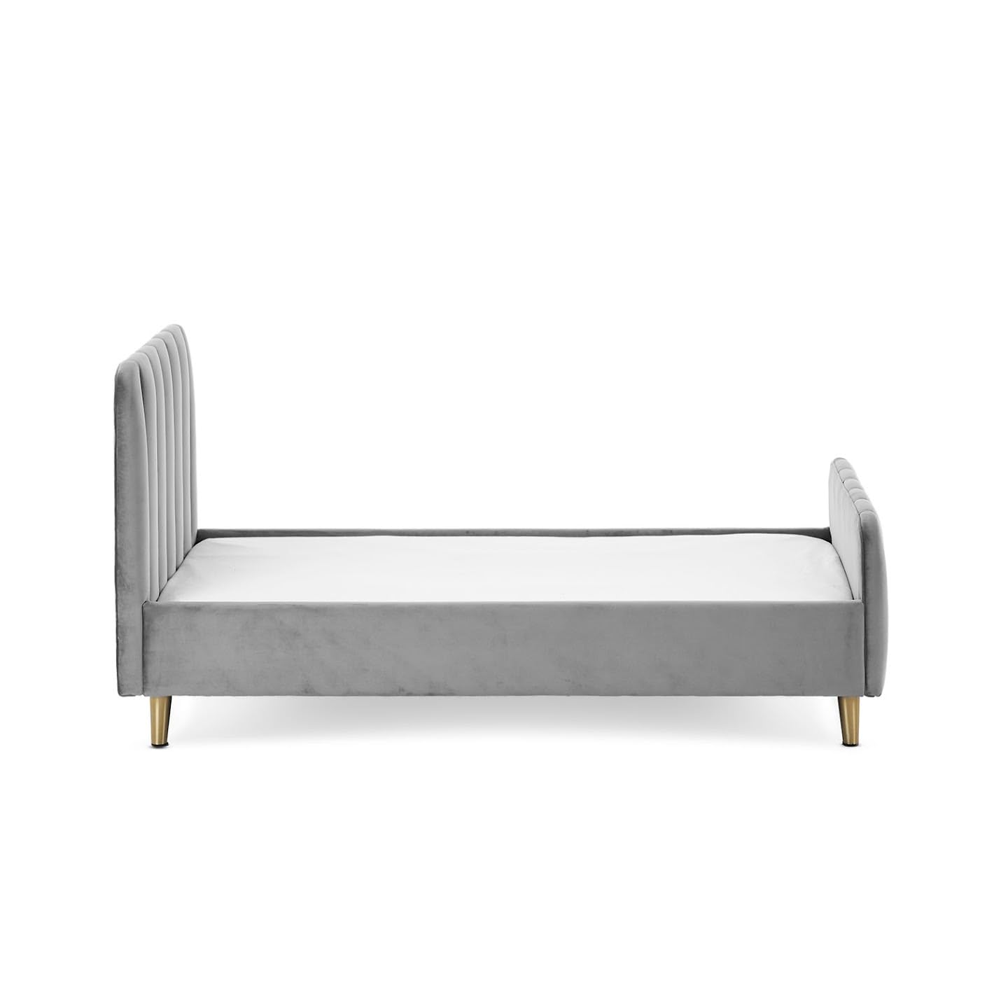 Obaby Gatsby Velvet Toddler Bed - Grey