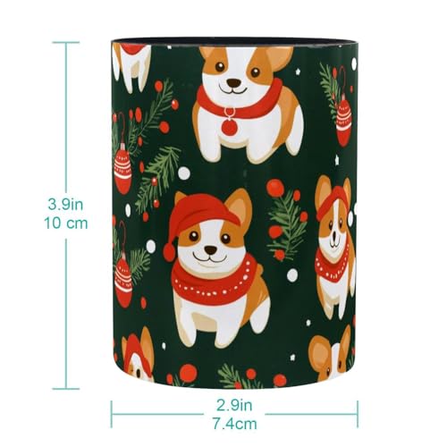 Porte-stylos en métal corgi de Noël, le cadeau idéal pour le bureau et l'école